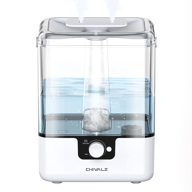 Humidificador CHIVALZ Cool Mist de 6 litros, 50 horas de funcionamiento, silencioso, 26 dB