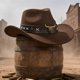 thumbnail image 5 of Sombrero Vaquero Dylvan M 57-58 cm Marrón de Ala Ancha y Fieltro, 5 of 8