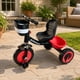 thumbnail image 3 of Triciclo Infantil con Canasto Frontal y Trasero Kidscool Rojo - Triciclo Pedales Estructura Metálica, 3 of 5