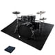 thumbnail image 1 of Alfombrilla antideslizante Drum Rug Qintan para batería, 1,4 x 1,6 m, color negro, 1 of 3
