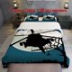thumbnail image 1 of 3pcs Mi 17 Helicopter Theme Printed Three Piece Bedding Set Soft Quilt Cover And Two Pillowcases, 1 of 5