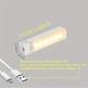 thumbnail image 1 of 1pc LED Motion Sensor Cabinet Light, Under Counter Closet Lighting, Wireless Magnetic USB Rechargeable Kitchen Night Lights, Battery Powered Operated Light For Wardrobe Closets Cabinet Cupboard Stairs, 1 of 3