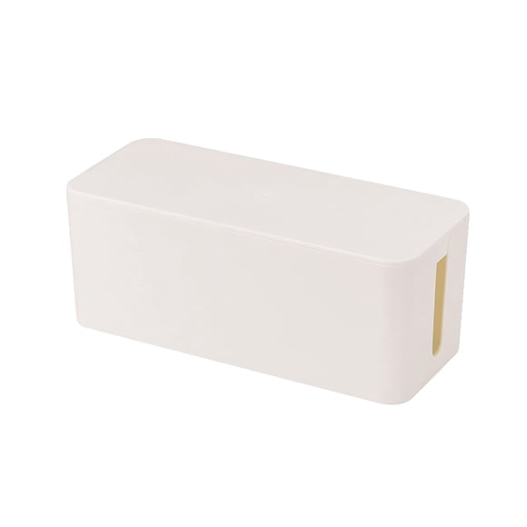 Caja organizadora de cables SunnyZoo 32 cm blanca, gran tamaño