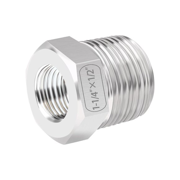 Buje reductor Quickun de 1-1/4" macho a 1/2" hembra NPT