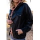 thumbnail image 2 of Chaqueta Thin Blue Line Cuero Sintético Negro, 2 of 6