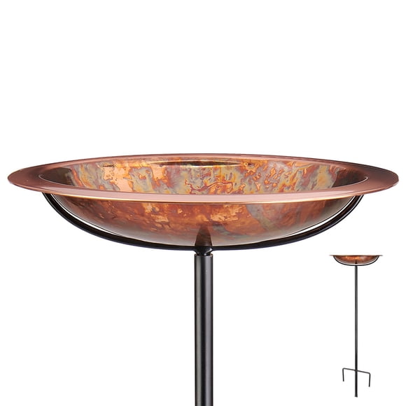 Bebedero para Pájaros Good Directions Cobre Revestido 33 cm Tazón 91 cm Poste