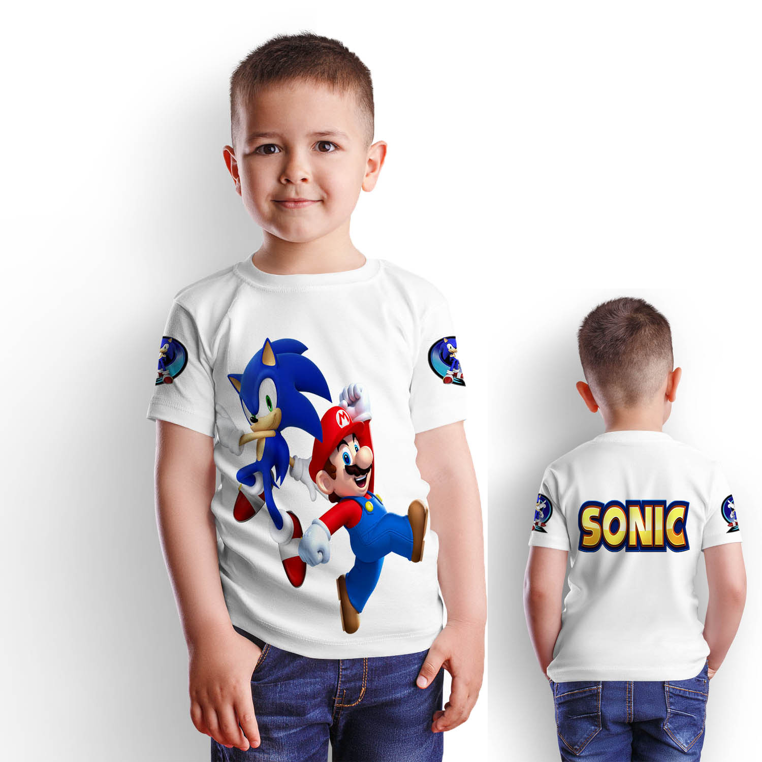 Mundo Textil - Polera Juvenil Sonic D7 - Talla 8