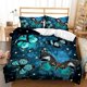 thumbnail image 2 of Butterfly Digital Printing Quilt Duvet Cover Set Pillowcase3-Piece Bedding Set, 2 of 5