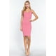 thumbnail image 5 of Vestido Estilo Jersey de Canalé con Cuello Redondo en Rosa Fresa L, 5 of 5