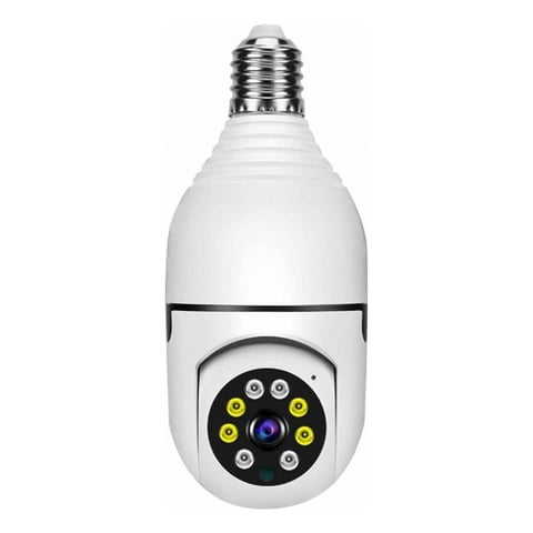 Genérico - Camara Seguridad Forma Bombilla Wifi Inalambrica Lau