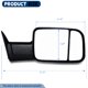 thumbnail image 2 of AERDM Espejos de Remolque para Dodge Ram 1500 (1994‑2001) y Ram 2500/3500 (1994‑2002), Espejos de Vista para Camioneta, Plegables Manualmente, Color Negro, Juego de 2, 2 of 6