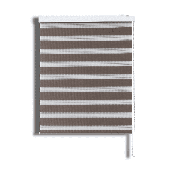 Cortina Roller Duo Zebra Día Y Noche Tostado 120 X 165 Cm Sunfree