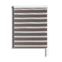 Cortina Roller Duo Zebra Día Y Noche Tostado 120 X 165 Cm Sunfree