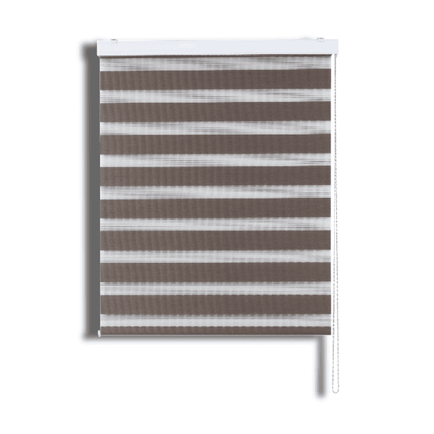 Cortina Roller Duo Zebra Día Y Noche Tostado 120 X 165 Cm Sunfree