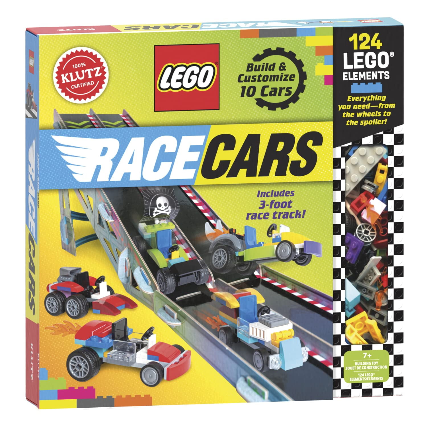 Kit De Actividades Stem Klutz Lego Race Cars Con 124 Ladrillos