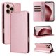 thumbnail image 1 of Funda Cartera para iPhone 16 Pro con Ranuras Tarjetas y Soporte - Protección Completa Oro rosa, 1 of 5