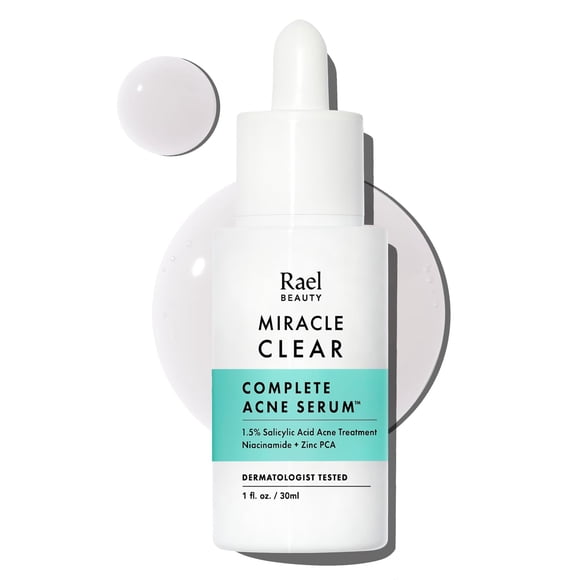Serum Rael Miracle Clear, tratamiento completo para el acné, 30 ml