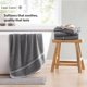 thumbnail image 5 of Juego de toallas de baño LANE LINEN Luxury, 100% algodón, paquete de 4, color gris, 5 of 9