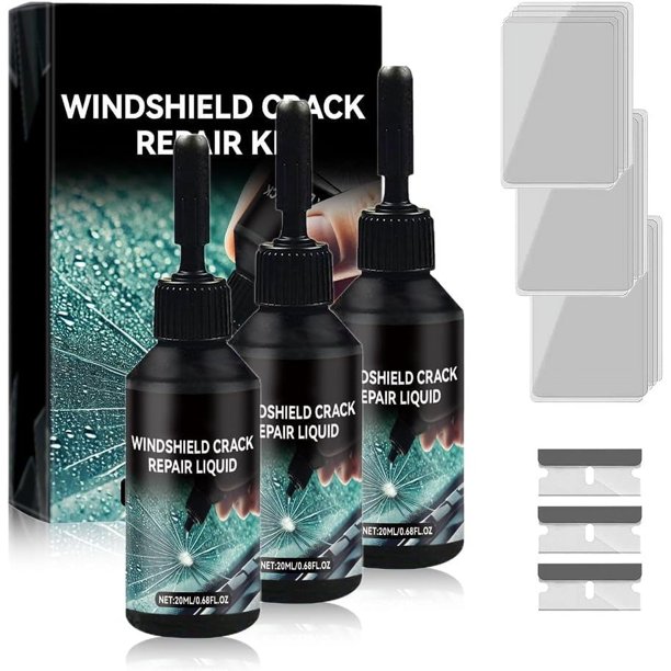 Kit reparación parabrisas agrietado premium coche astillas grietas universal