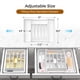 thumbnail image 3 of Organizador de cubiertos Ukeetap, extra grande, ampliable, blanco, 3 of 8