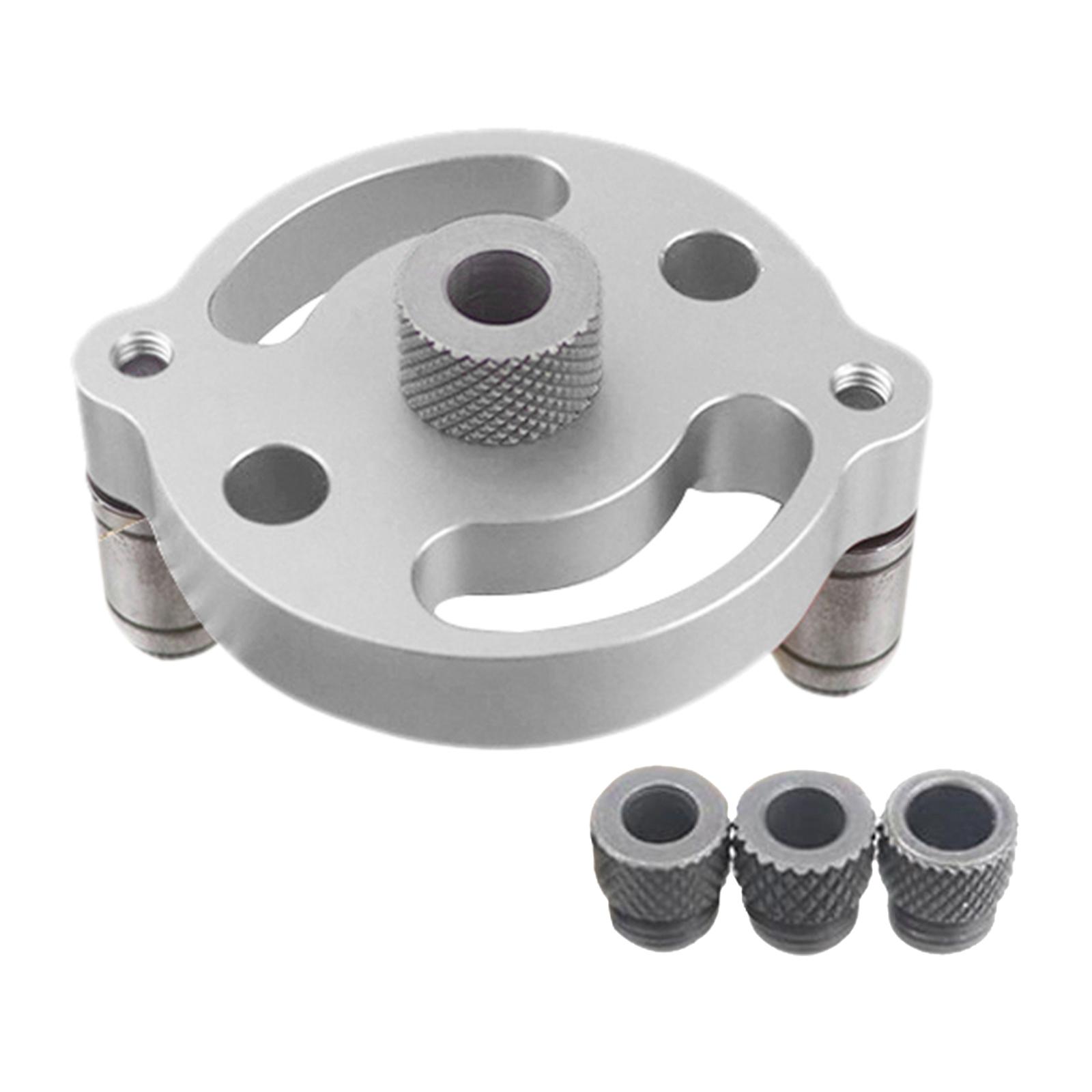 Magideal - Plantilla De Agujero De Bolsillo Vertical, Localizador De Carpintería, Plantilla De Espiga, Herramienta De Guía De Perforación, Perforadora De , Plata