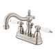 thumbnail image 1 of Grifo para lavabo Kingston Brass Heritage de centro, níquel cepillado, 1 of 3