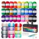 thumbnail image 1 of Kit De Hilo De Ganchillo 48 Unidades 1280 M 40 Colores Acrílico, 1 of 8