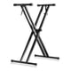 thumbnail image 1 of Atril Stand Para Teclados Musicales Doble 8434 Negro SONNET, 1 of 5