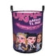 thumbnail image 1 of Bratz Cesta de lavandería de gran capacidad redonda con asa, bolsa para ropa sucia plegable, almacenamiento para dormitorio, baño y lavadero 44x35 cm, 1 of 6