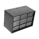 thumbnail image 1 of Caja De Almacenamiento De Escritorio Con 9 Cajones Transparentes Para Piezas Peque?as, Escala 1:64, Para Coche, Color Negro, 1 of 5