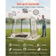 thumbnail image 2 of Carpa VEVOR 160x160x182 cm, domo transparente plegable, 2 of 9