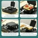 thumbnail image 2 of 1pc Sandwich Maker Non-stick Grilled Sandwich Double Sided Frying Pan, Bread Toast Breakfast Pan Omelette Pan Outdoor Camping Baking Pan Kitchen Supplies, 2 of 2