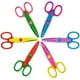 thumbnail image 2 of Juego de 6 tijeras decorativas de papel de colores, ideal para profesores, manualidades, scrapbooking y diseño infantil., 2 of 8