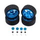 thumbnail image 3 of Kit De Ruedas Y Neumáticos RC, Accesorios De Actualización, Neumáticos De Goma RC Para 144001 1:10 1/14, Color Azul, 3 of 5