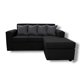 thumbnail image 1 of sofa l movible negro lino, 1 of 2