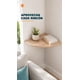 thumbnail image 4 of Repisas Flotante Beige Acabado Madera Pared 25cm Esquinera, 4 of 12