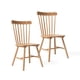 thumbnail image 1 of Pack 2 Sillas Comedor Madera Caucho Windsor Nórdic Natural, 1 of 9