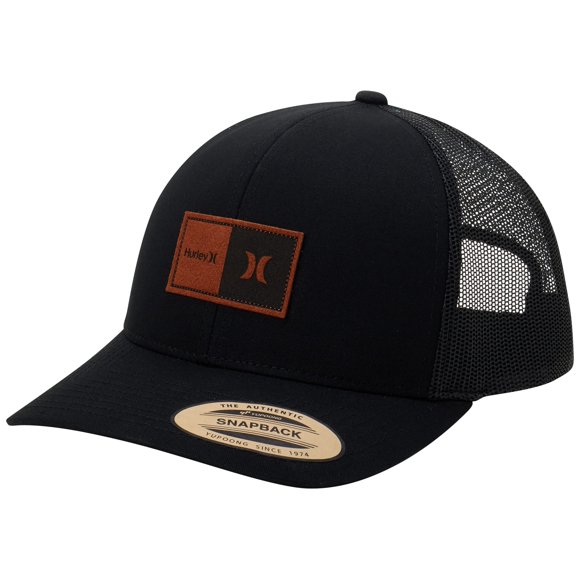 Gorra de béisbol Hurley Fairway Trucker Mesh Panel para hombre, color negro