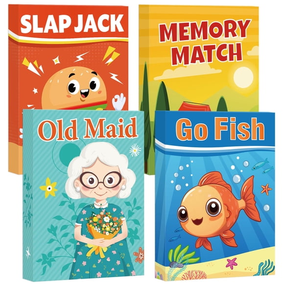 Juegos de cartas Etyishe: Go Fish, Old Maid y Slap Jack