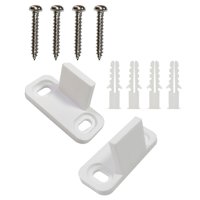 Magideal - 2 Piezas De Guías De Piso Para Puertas Corredizas De Granero Duraderas Guía De Riel Inferior , Fácil De Instalar, Pieza De Tope De Montaje En