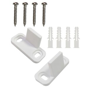 Magideal - 2 Piezas De Guías De Piso Para Puertas Corredizas De Granero Duraderas Guía De Riel Inferior , Fácil De Instalar, Pieza De Tope De Montaje En