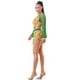 thumbnail image 2 of Saronite Conjunto de Top de Manga Larga con Cuello en V y Falda con Cordón Ajustable en la Espalda, Color Verde (para Mujer), 2 of 5