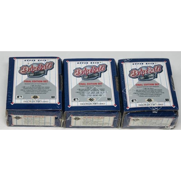 Set de fábrica de Baseball Cards Upper Deck 1991 Final Edition