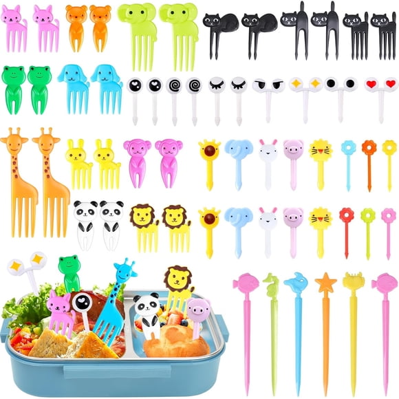 Pinchos para comida FATLODA para niños, 156 piezas