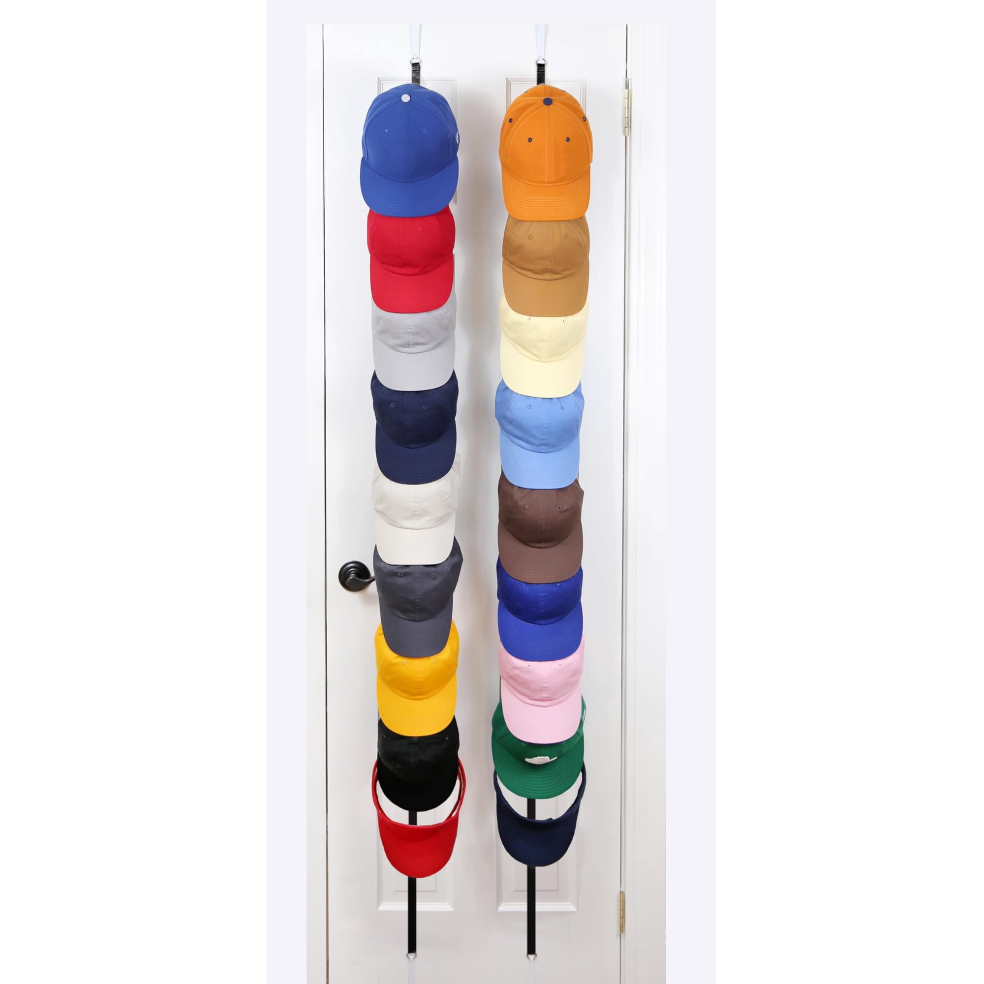Organizador De Sombreros Perfect Curve Caprack Para Colocar Sobre La Puerta, Negro