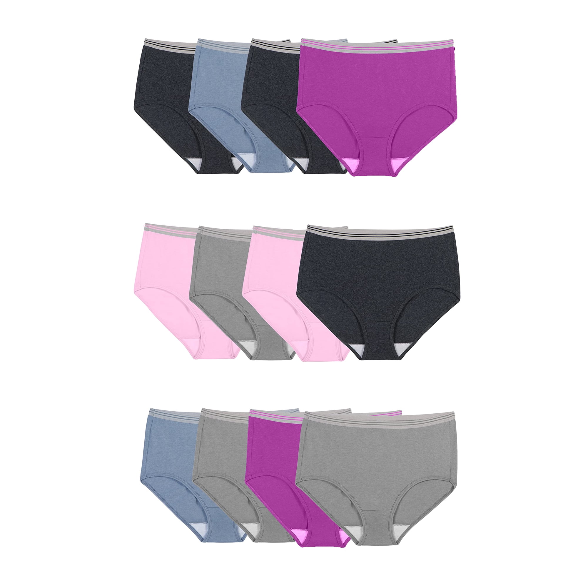 Ropa Interior Fruit Of The Loom Eversoft De Algodón, Calzones Tipo Brief, Paquete De 12