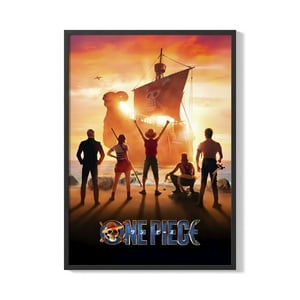 Creango - Cuadro Poster Enmarcado One Piece Decorativo