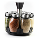 thumbnail image 1 of Especiero Giratorio 6 Frascos Vidrio 360° Premium Condimento, 1 of 10