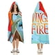 thumbnail image 3 of Alas de Fuego Manta Capa con Capucha Anti-Bolitas, Manta de Lana Ártica Suave, Manta Portátil de Felpa Ligera y Lujosa, Poncho para Siesta en Casa y Oficina, 100*130cm, 3 of 6