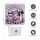 thumbnail image 2 of Kuromi Luz nocturna LED con sensor de anochecer a amanecer para dormitorio, baño, pasillo, escaleras - Lámpara LED nocturna de enchufe, 0.5W - 1 pieza, 2 of 6